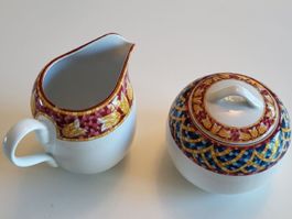 Set pot à lait et sucrier Tognana Bisanzio porcelaine