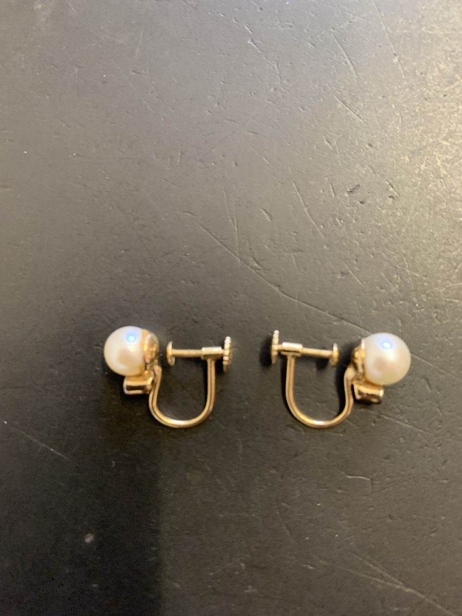 Ohrringe & -stecker: Ohrschmuck Gelbgold mit Perlen und Stein – Gebraucht aus Murgenthal von Ivy69