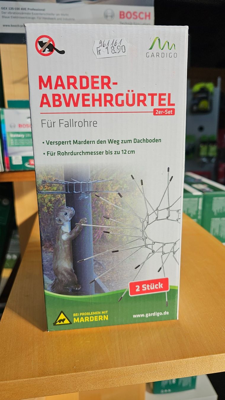 Sistemi d'allarme: Gardigo Marder Abwehr - Gürtel ab Fr. 1.- – Nuovo e nell'imballaggio originale da Koppigen venduto da Bracher_Mail-House