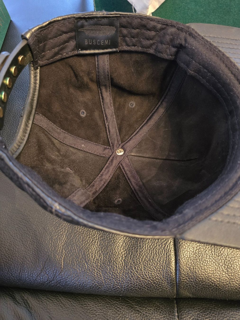 Copricapi, berretti & cappellini: Buscemi leather baseball cap – Nuovo (secondo la descrizione) da Grenchen venduto da Lucifero17 3