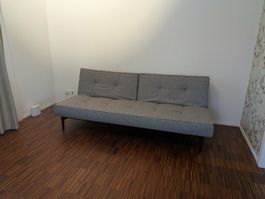 Bettsofa, Innovation Living grau mit flexibler Rückenlehne