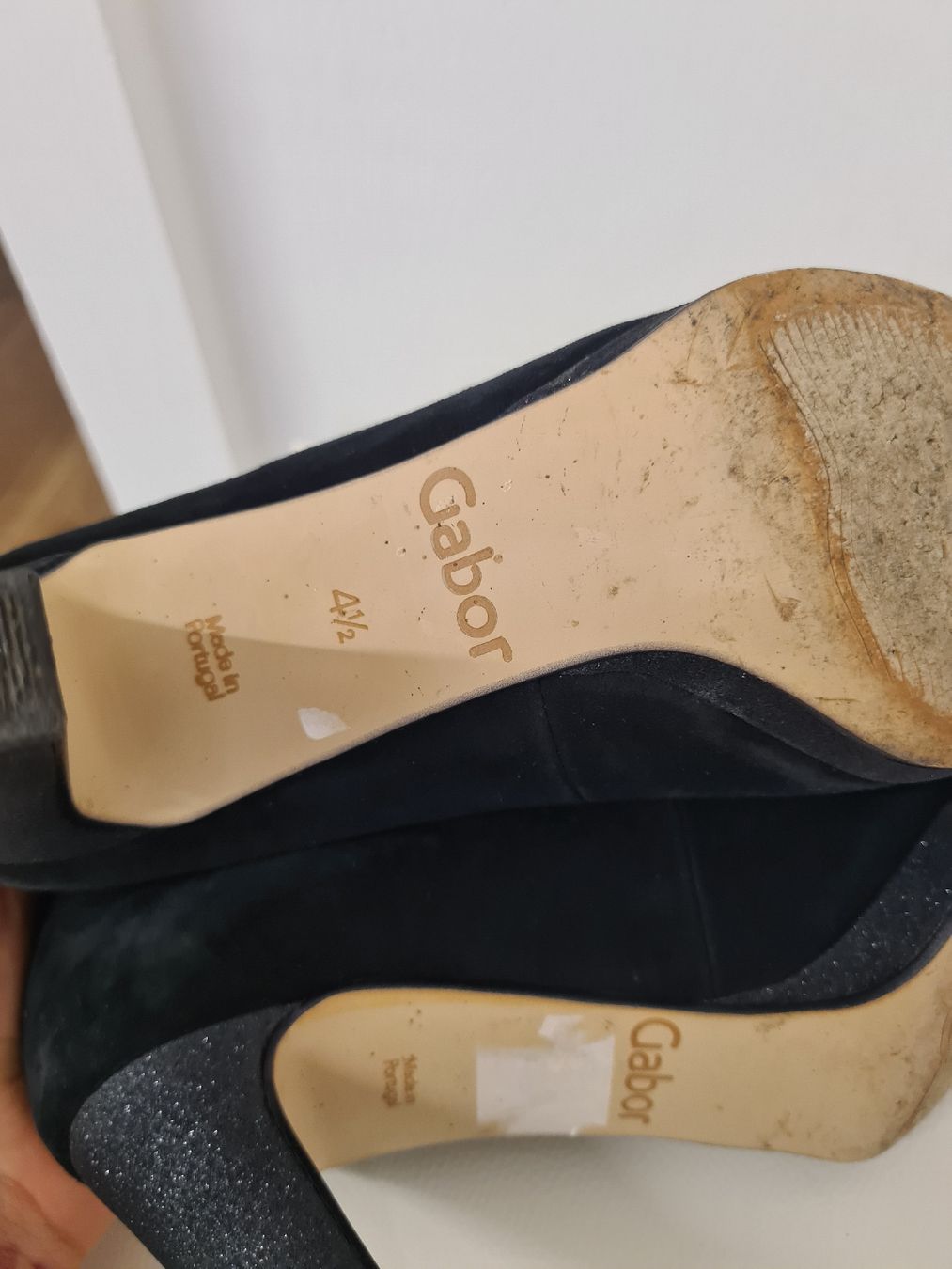 Gabor Scarpe da donna: Gabor Pumps Schwarz Wildleder Gr. 37.5 – Usato da Adligenswil venduto da FriedasWelt 4
