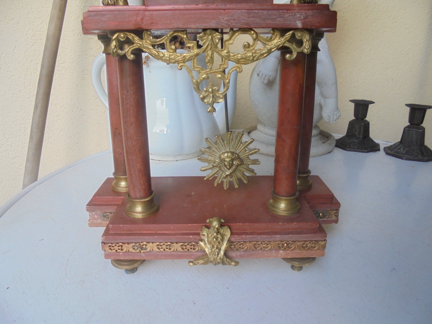 Orologi da terra & Orologi da parete: Antike Marmorportaluhr ca. 1900 – Usato da Camorino venduto da Hunpete 3