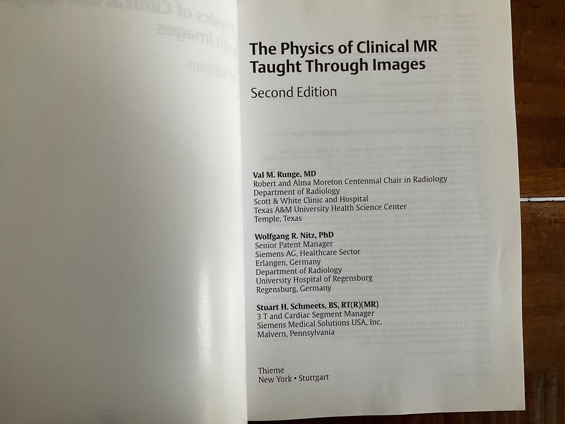 Libri: The Physics of Clinical MR - – Usato da Avenches venduto da Lactobacille 3