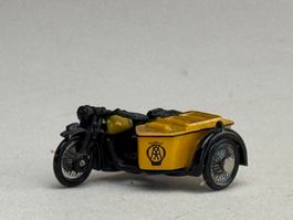 EB- Oxford Diecast Motorrad mit Beiwagen AAA  Metallmodell