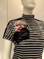 Blouse tie- shirt 40-dame