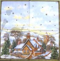 Serviette winterdorf (w29) 2Stk.