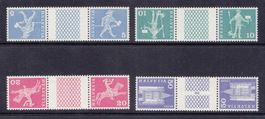 1960  Satz  Kehrdrucke mit Zwischensteg  ** POSTFRISCH **