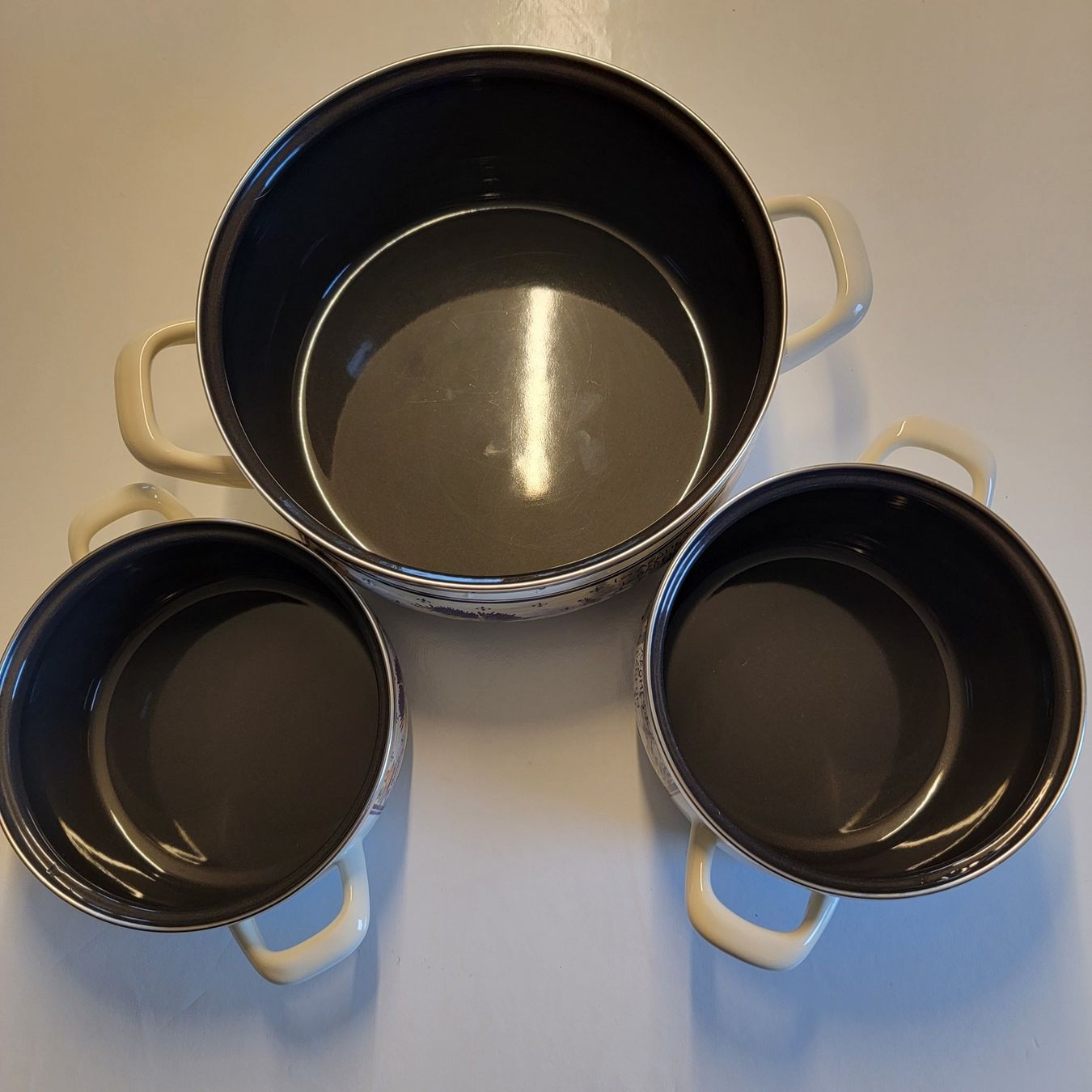 Pentole: METALAC 3 Kochtöpfe  mit Glasdeckel Topf emailliert – Usato da Zuzwil SG venduto da Cali67 3