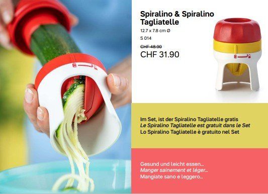Tupperware Elettrodomestici da cucina: Spiralino von Tupperware – Nuovo e nell'imballaggio originale da Niederlenz venduto da Kaefer-Kroetchen