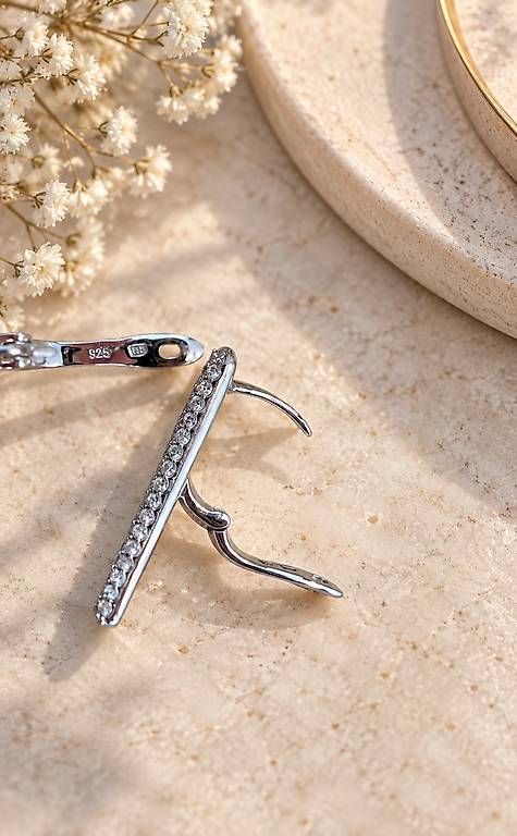 Orecchini pendenti & Orecchini a lobo: Silber Ohrringe mit Steinen – Nuovo e nell'imballaggio originale da Allschwil venduto da Mani6090