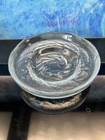 Glas Schale Pertti Santalahti Glasschale Humppila Finnland