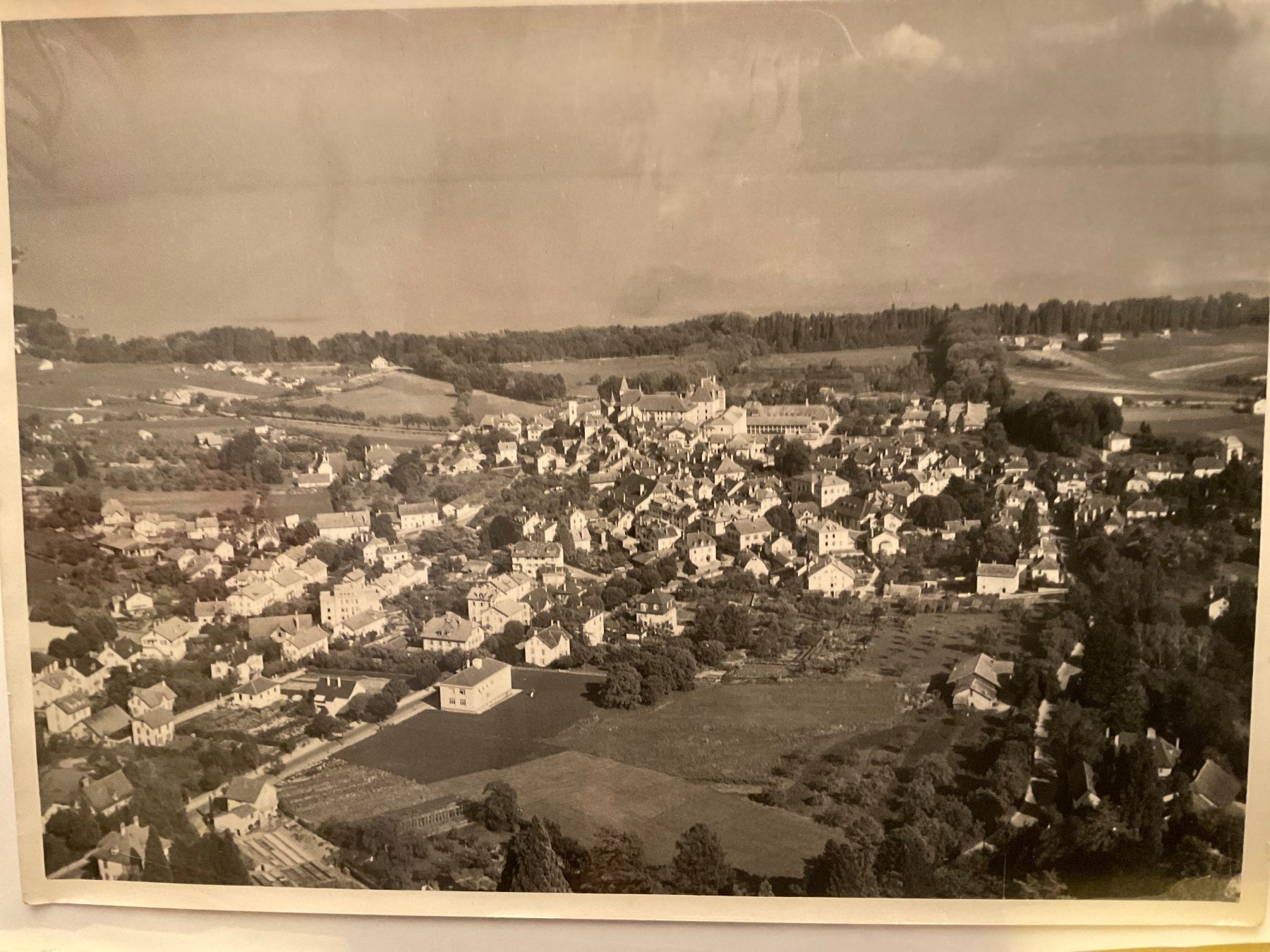 Cartoline postali: Flugbild Colombier, 1948 – Usato da Tecknau venduto da bleilaus