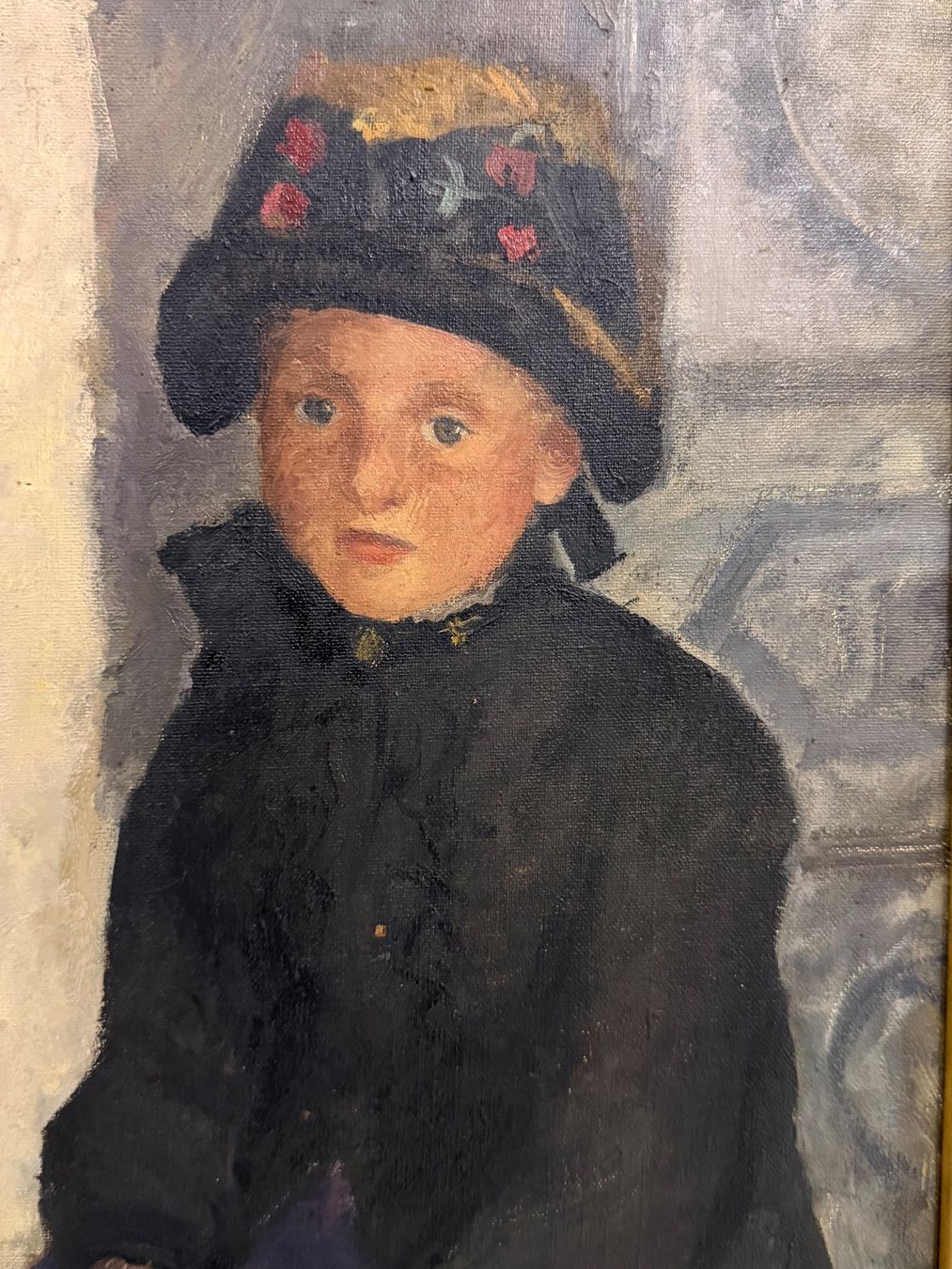 Gemälde: Gemälde "Mädchen mit Hut" Öl auf Leinwand – Gebraucht aus Basel von PAUL_ART