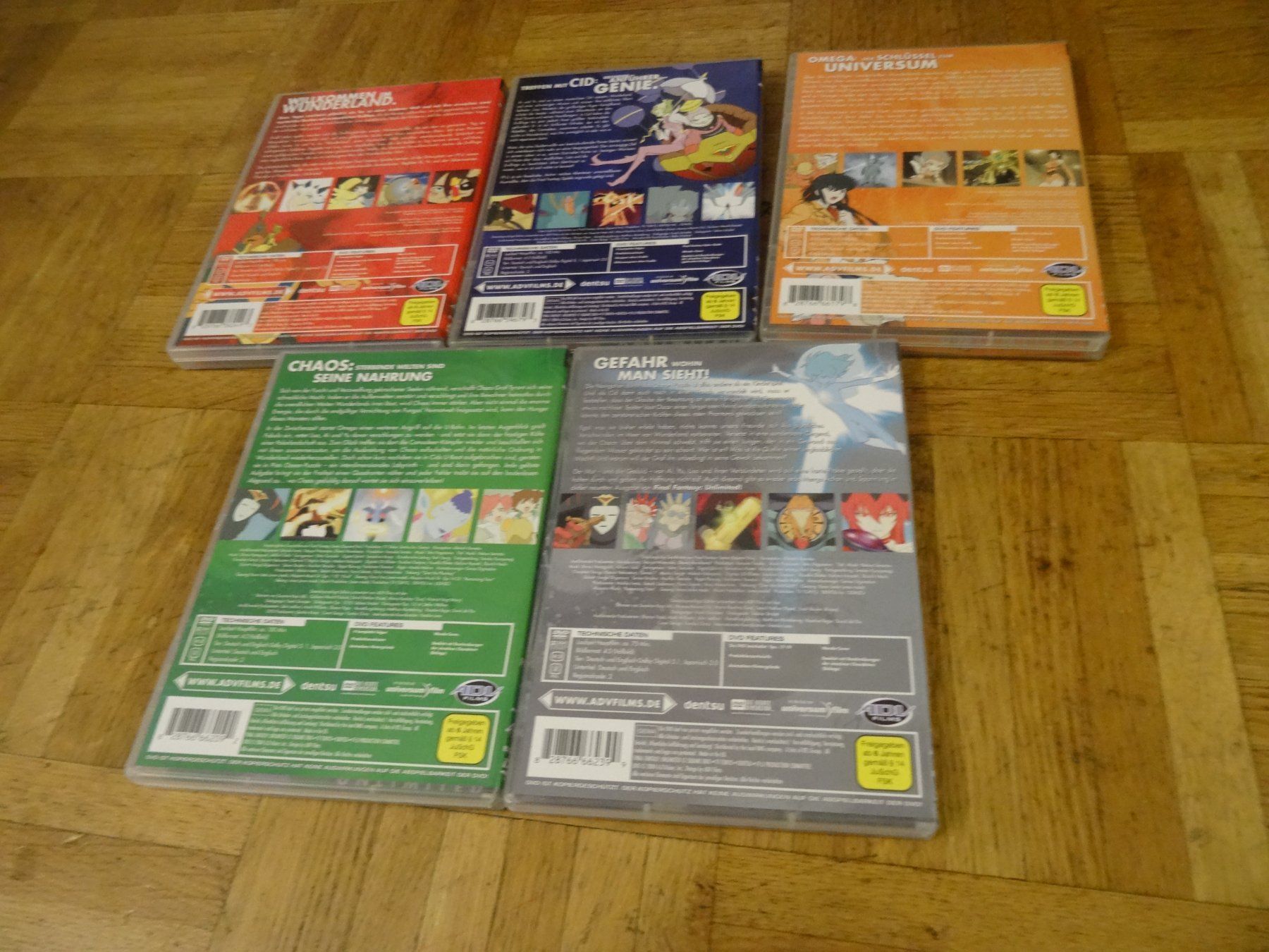 Alle DVDs: Final Fantasy Unlimited Phase 1-5 DVD ANIME – Gebraucht aus Olten von Disc-Verkauf 1