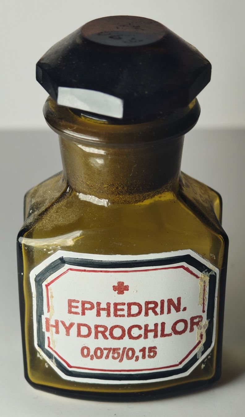 Accessori da laboratorio: Apothekerflasche EPHEDRIN Um 1920 9cm – Usato da Monthey venduto da 19_karen_84