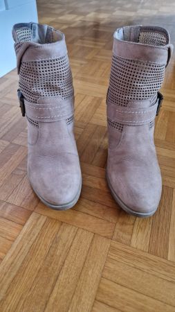 Bottines Femme Beige