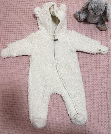Baby-Teddyfleece-Overall H&M Gr. 62