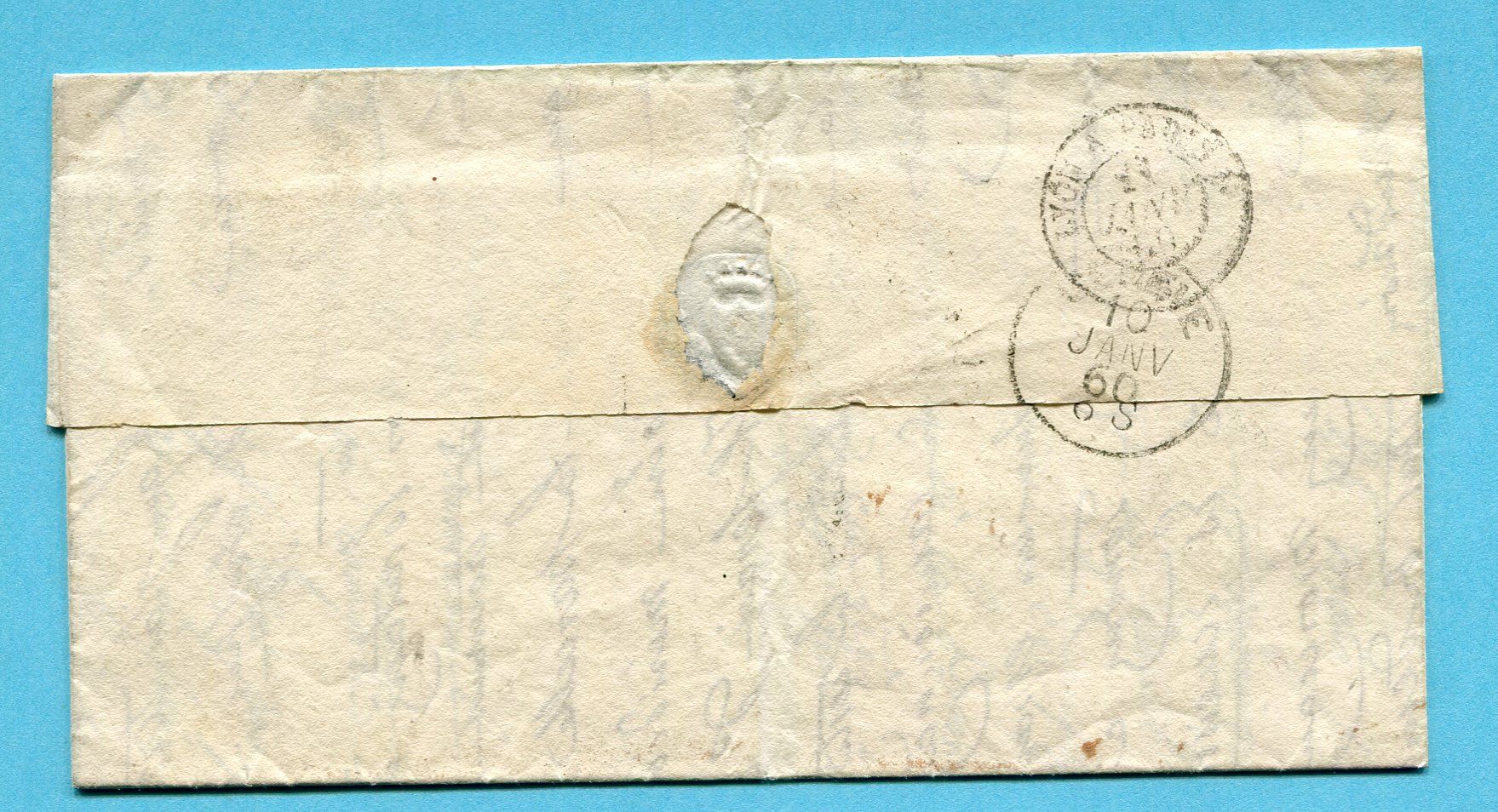 Tous les timbres: Faltbrief von Morges nach Paris 1860 – D'occasion à Opfikon par Prophila 2