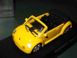 VW Neu Beetle 1994 Cabrio gelb * Detail Cars 1:43