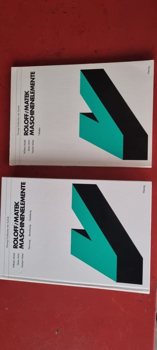 Libri: Maschinenelemente Roloff/Matek - Normung ... - Tabellen – Usato da Spiegel b. Bern venduto da Gudi8