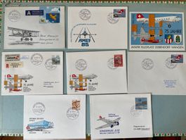 23 FDCs Flughafen Dübendorf