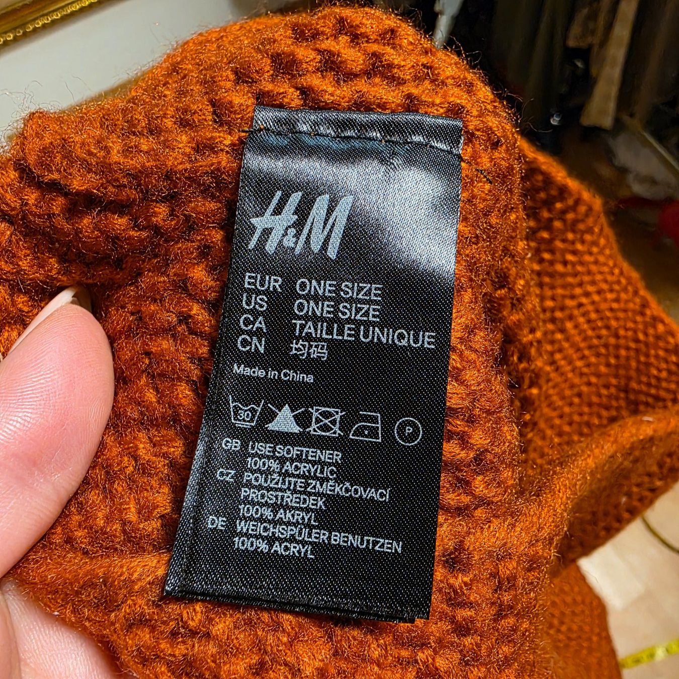H&M Foulard & Sciarpe: H&M Loop-Schal Zimtbraun One Size – Usato da Wald ZH venduto da CapLux 6