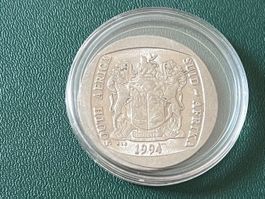 Südafrika 5 Rand Münze 1994