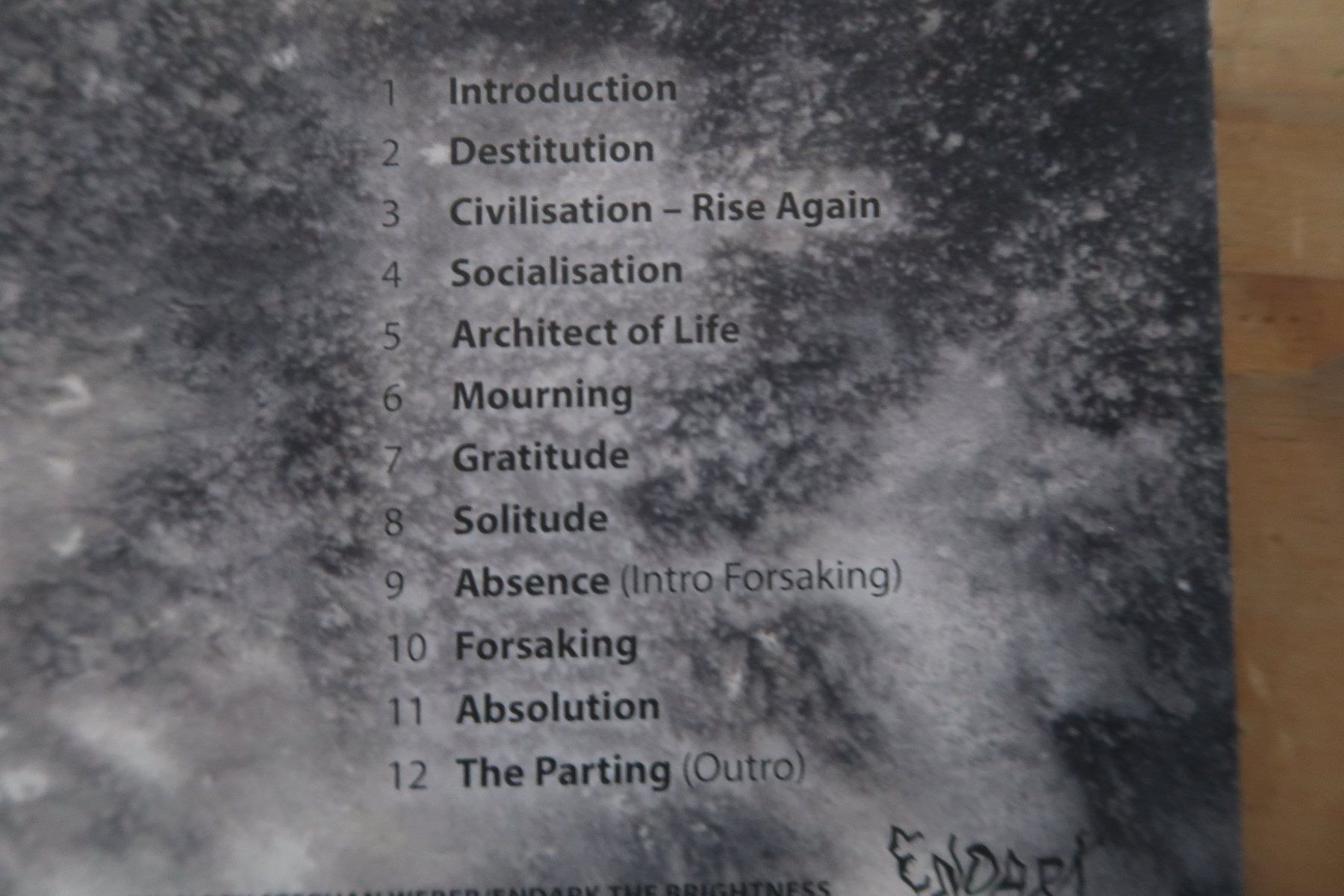 CD: ENDARK THE BRIGHTNESS - CYCLE - 2x CD – Usato da Basel venduto da Patiscat 2