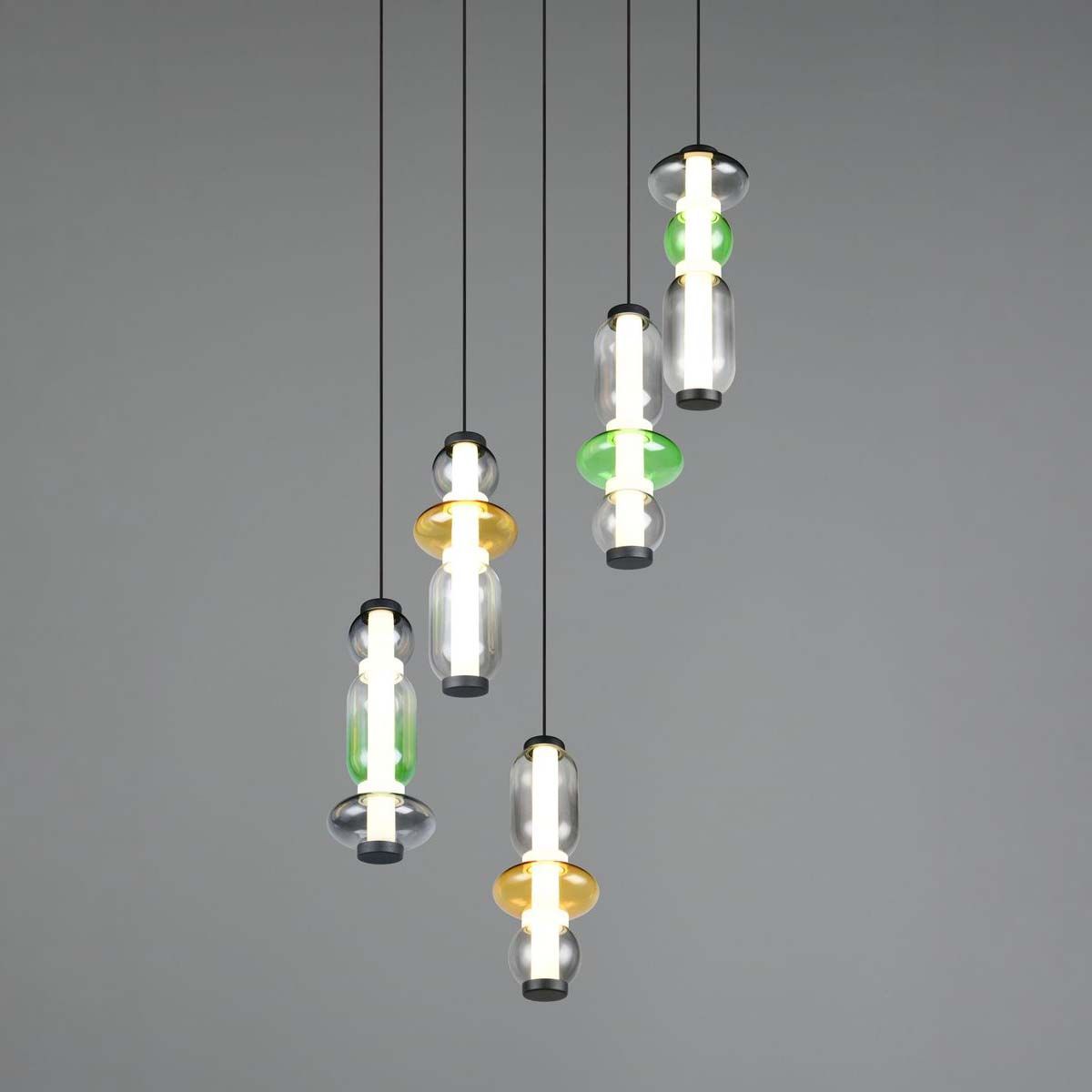 Lampadari & plafoniere: LED Pendelleuchte, Bunt, Glas, 42 cm Ø – Nuovo (secondo la descrizione) da Kreuzlingen venduto da Smart-Light 6