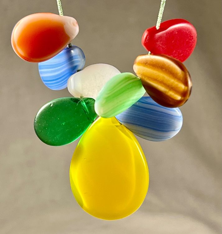 Bol En Verre Ambré Vintage Taillé à La Main / Verre De Bohème Taillé à