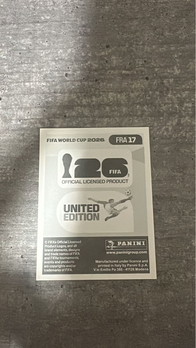 Panini Carte collezionabili: FRA 17 , FIFA WORLD CUP 2026 PANINI  – Nuovo (secondo la descrizione) da Frauenfeld venduto da 1PegPeg1 1
