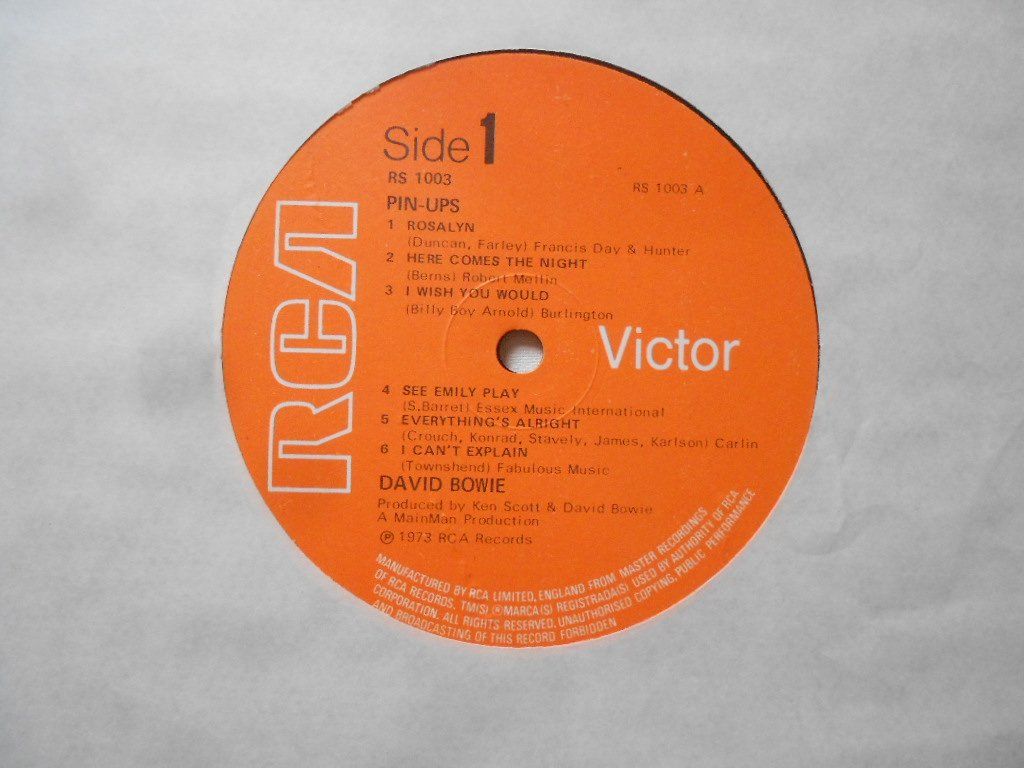 Schallplatten: DAVID BOWIE  -  PINUPS – Gebraucht aus Bex von Giorgiob 3