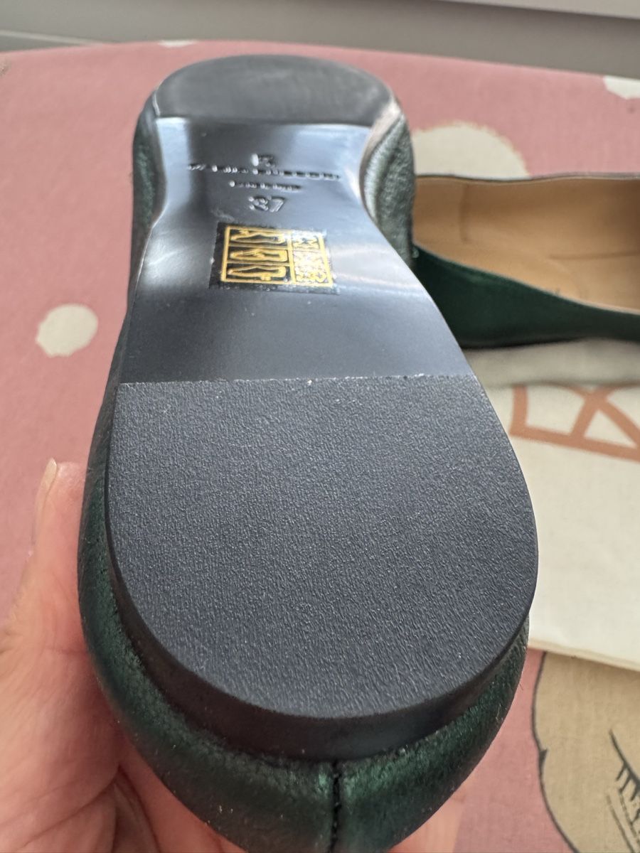 Damenschuhe: Fabio Rusconi Lederslipper, Metallicgrün – Neu (gemäss Beschreibung) aus Schöftland von Guccigirl 3