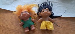 2 Originale klassische Vintage-Trolldocken