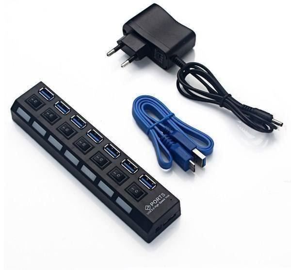 Hubs & Switches: USB 3.0 HUB 7 PORT High Speed 5 Gbps – Neu und originalverpackt aus Unterägeri von RmOnline 1