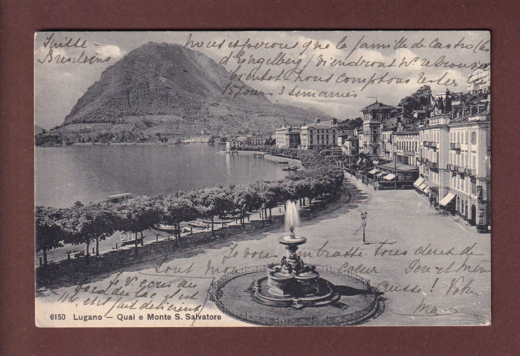 Cartes postales: LUGANO - Fontana - Quai - 1912 – D'occasion à Pully par nicecards