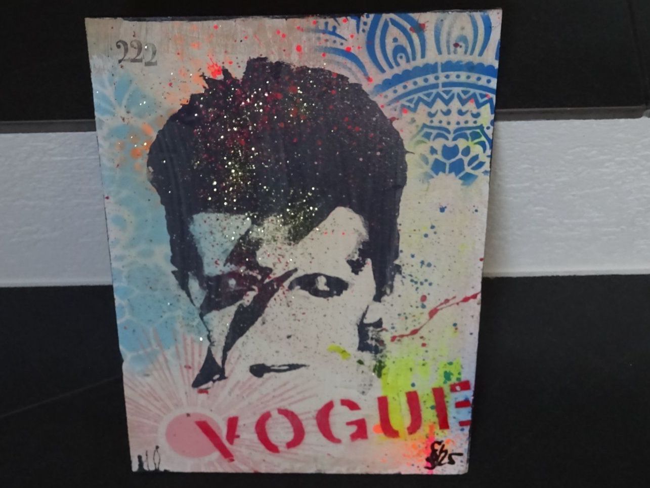 Gemälde: David Bowie Kunstwerk, Unikat / Mischtechnik – Gebraucht aus Oetwil am See von Senegal
