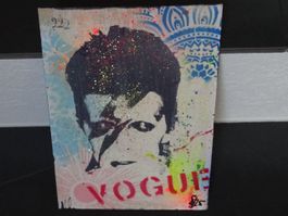 David Bowie Kunstwerk, Unikat / Mischtechnik