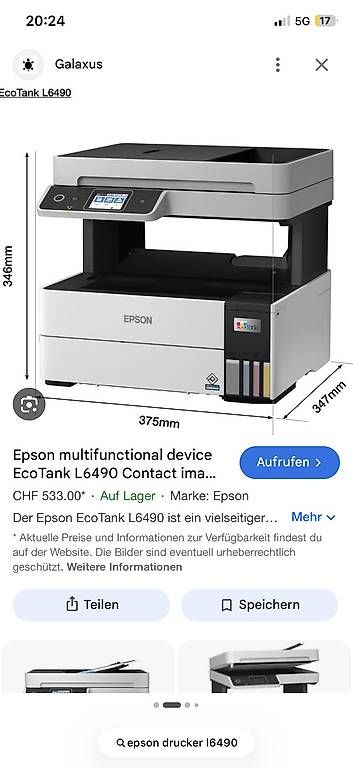 Stampanti: Drucker Epson Eco Tank – Usato da Basel venduto da flavia__