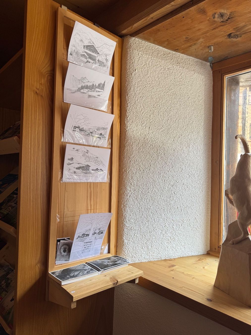 Allestimento di negozi e stand fieristici: Postkartenständer Holz 2 Stück handgemacht – Usato da Elm venduto da elm_ferienregion 2