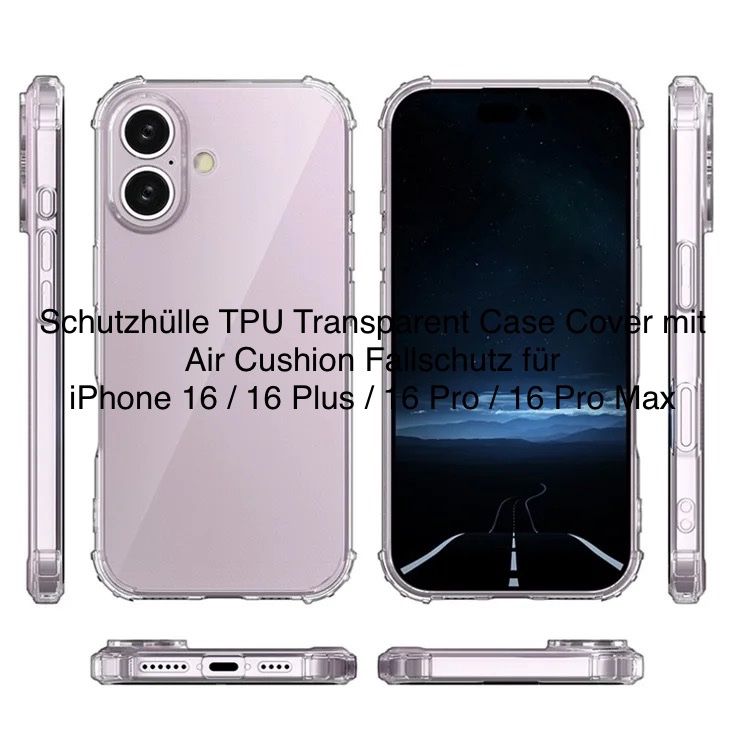 Cover & Protezioni schermo: iPhone 16 Plus Schutzhülle Cover Soft Case Hybrid Fallschutz – Nuovo (secondo la descrizione) da Basel venduto da MY.AIRPODS.SHOP 7