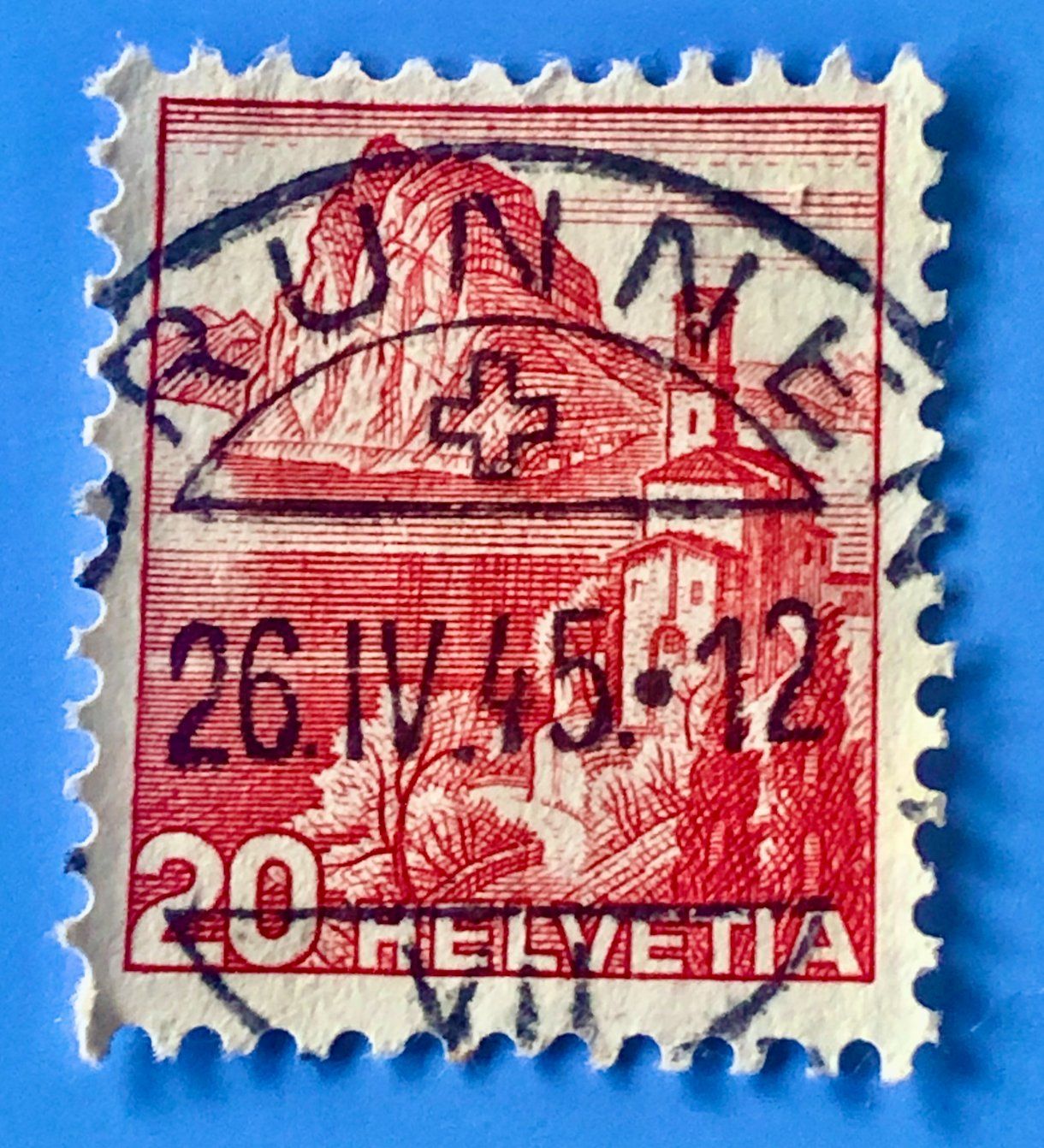 Tutti i francobolli: Nr.215 Landschaftsbilder Stempel Brunnen – Usato da Aarau venduto da Billa007