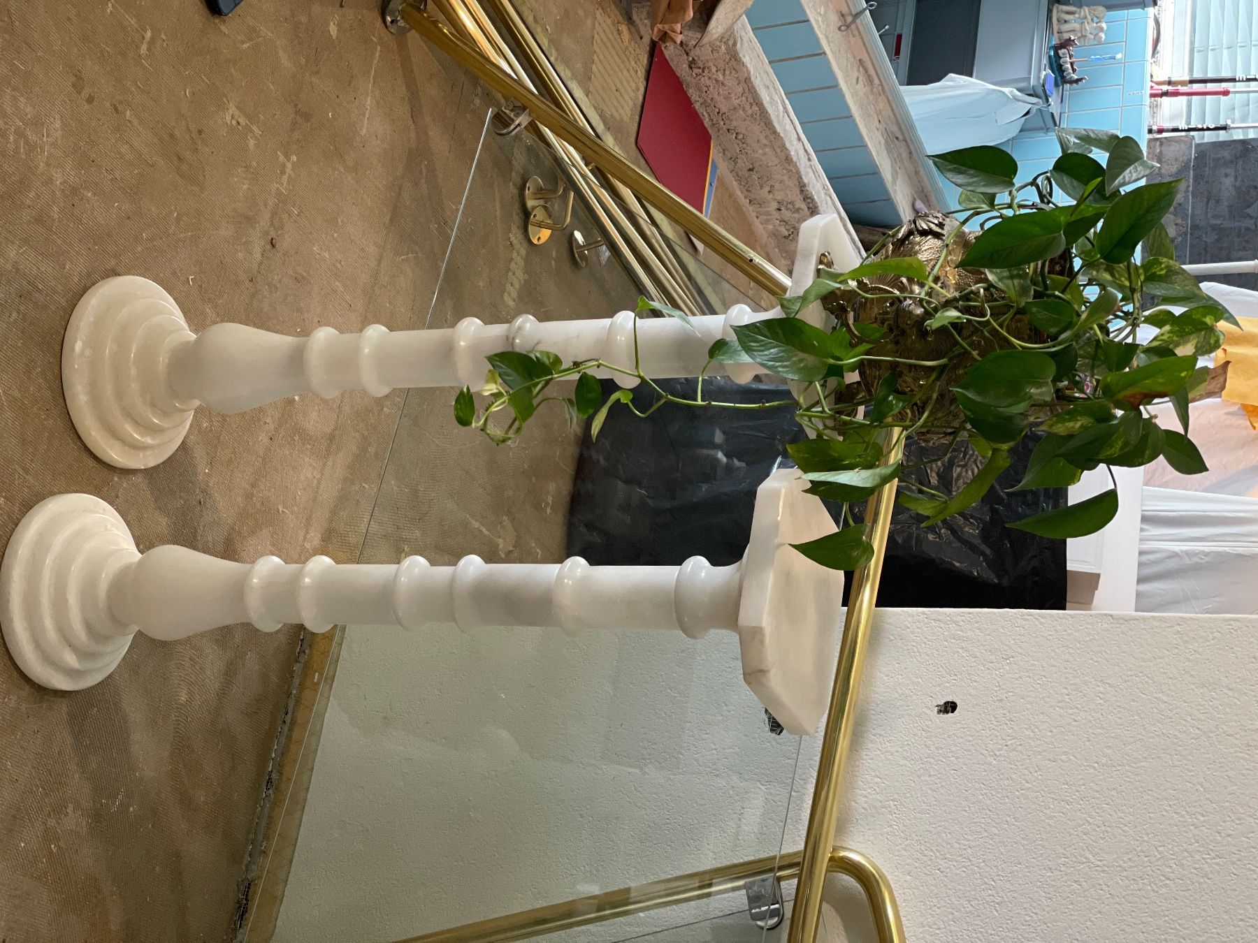 Altro per la casa: Pair of quality solid marble high stands – Usato da Zollikon venduto da kmg1 3