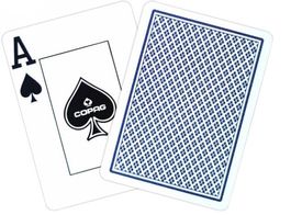 COPAG 100% Plastik Poker Jumbo blau