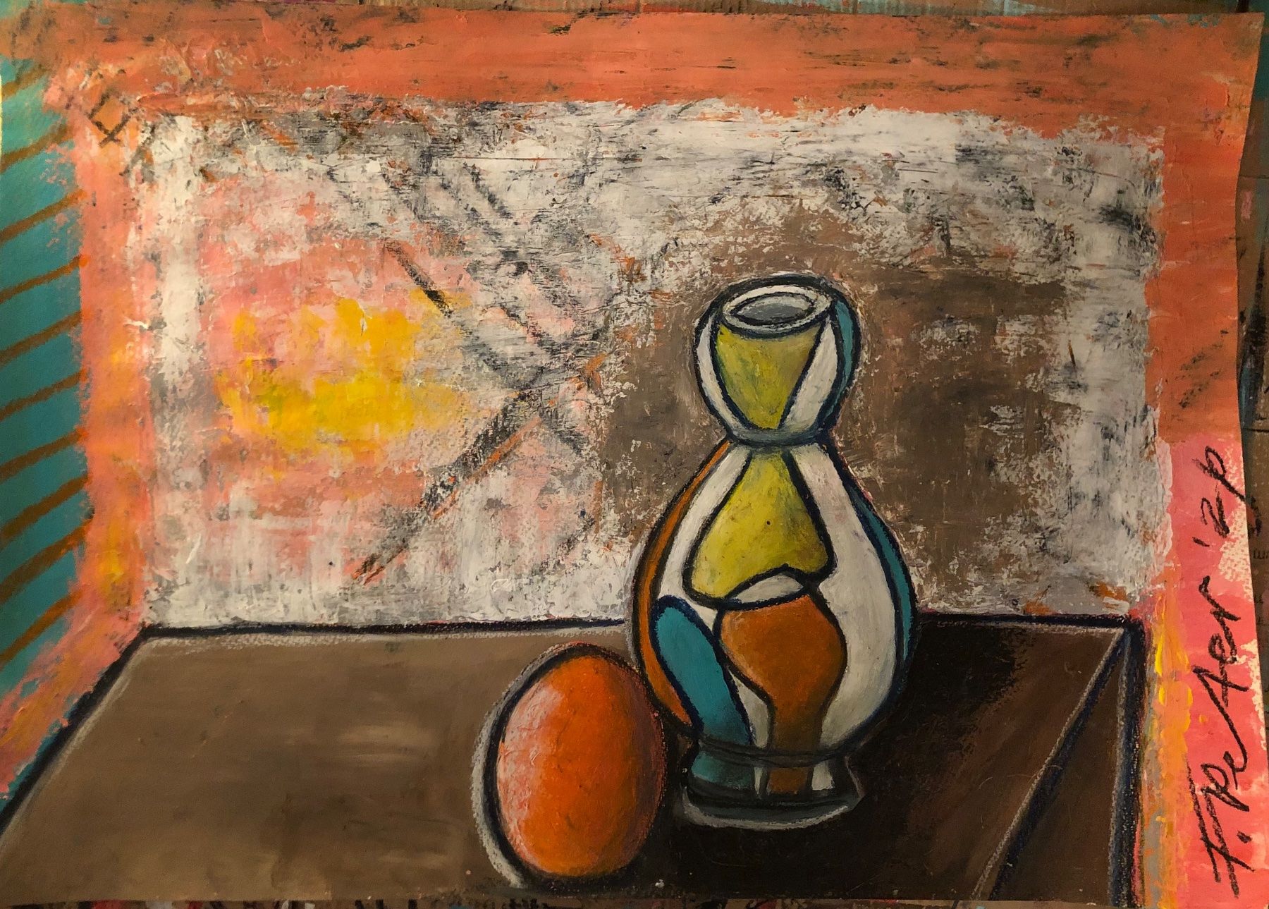 Tableaux: Gemälde Stilleben Acryl und Ölkreide – Neuf avec emballage d'origine à Frauenkappelen par MissCadillac