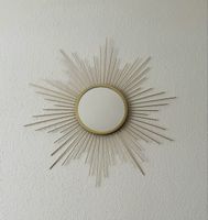 Wand Sonnenspiegel Gold - Durchmesser ca. 59 cm