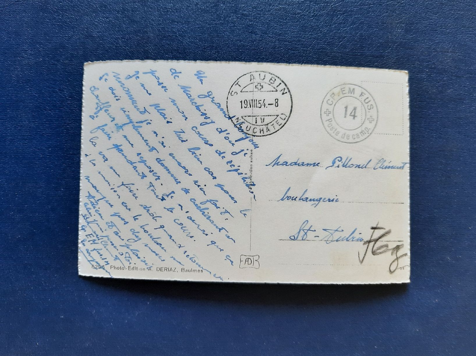 Cartoline postali: Ansichtskarte Marchissy, Mont Blanc, gest.1954 Feldpost – Usato da Marly venduto da neu-adlerauge65 1