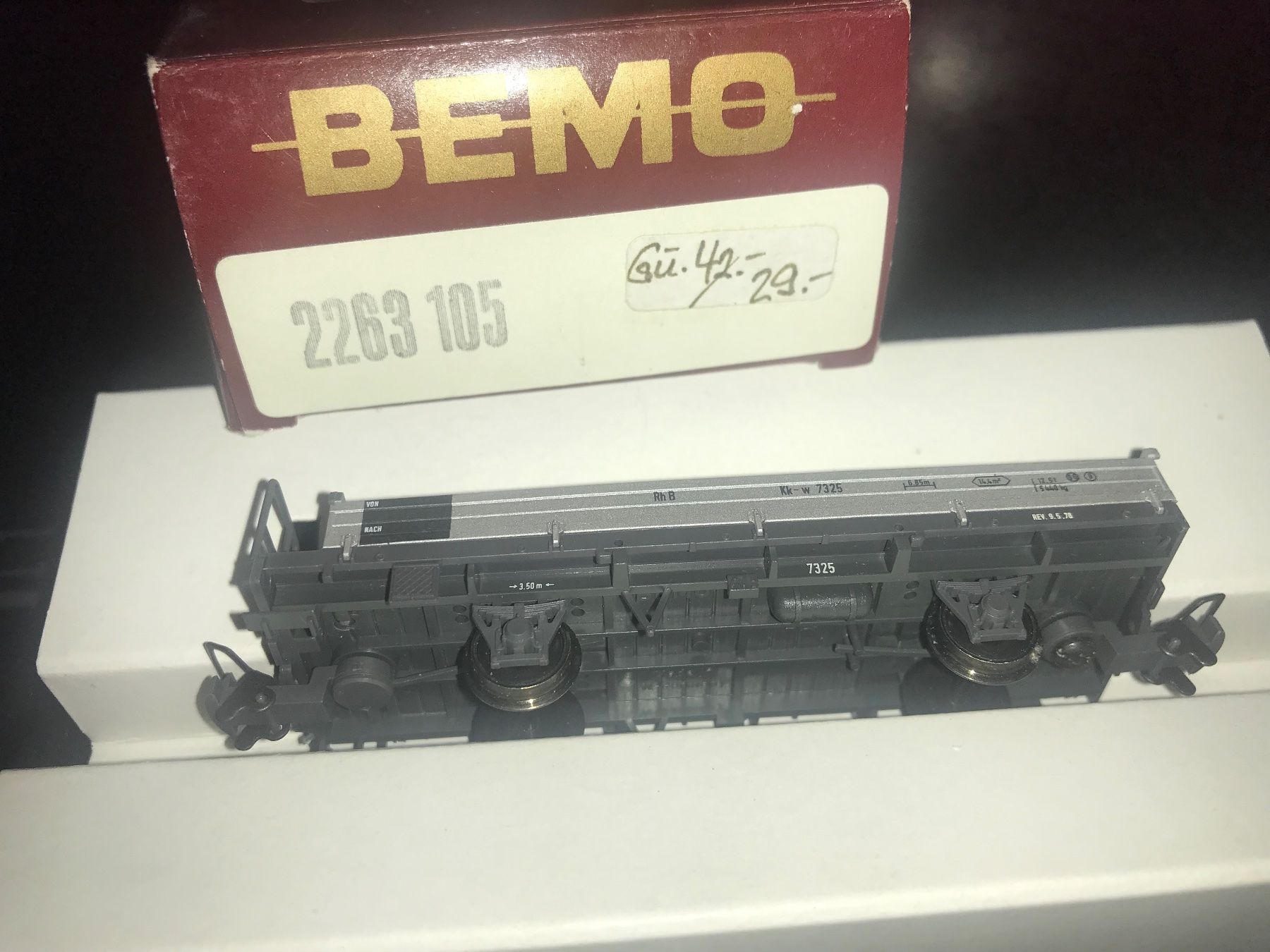 Bemo Modellini di ferrovie: 7 neuwertige Güterwagen RhB , mit OVP – Nuovo e nell'imballaggio originale da Glis venduto da 1Hector1 3