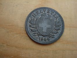 (D1) Départ 1 CHF 2 Rappen 1944 UNZ
